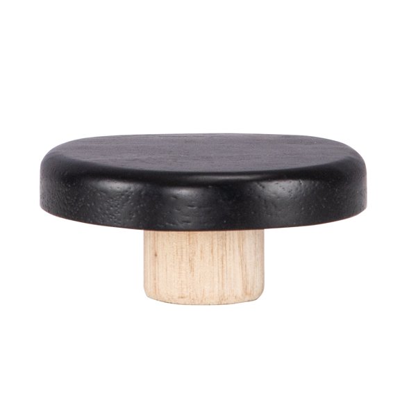 SSWBasics Black Wood Flat Neck Finial for Dressmaker Form