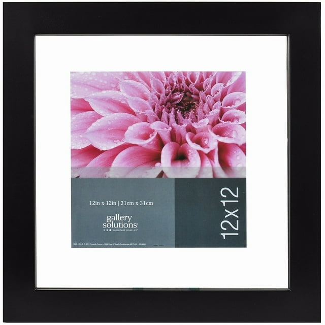 Black Wood GLASS FLOATER 12x12 10x10 frame by Gallery Solutions 12x12