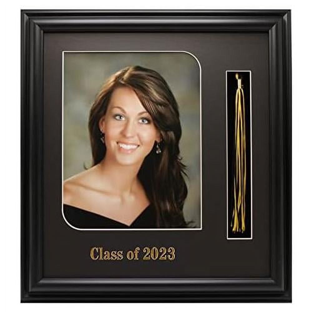 Black Wood Graduation Tassel Picture Frame For 8X10 Print
