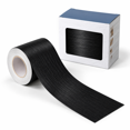 Border Backgrround Black Wood Grain Wallpaper Border, 2.4 inches x 27 feet, Peel and Stick ...
