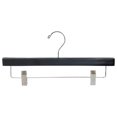 Black Wood Pants Skirt Jeans Hanger with Clips Box of 20