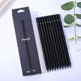 thumbnail image 1 of Black Wood Pencils 10 Pack | Thick Barrel HB/2B | Ergonomic Grip for Correct Posture, Eye Protection | Calligraphy, Drawing, Writing | 17.5cm Durable Multicolor, 1 of 6