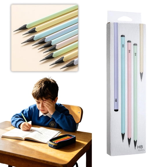 Black Wood Pencils 10 Pack Thick Lead Premium Writing Pencils for Office Home and Workspace