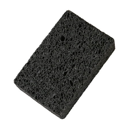 Black Wood Pulp Sponge Cloth For Scrubbing And Cleaning 2 Pack With High Density And Foaming Ability