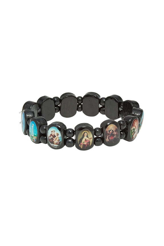 Black Wood Saints Bracelet