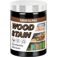 thumbnail image 1 of Black Wood Stain | Colored Wood Stain for Indoor and Outdoor Furniture | Fast Drying Water Based Stain for Wood | 4 Ounces Wood Dye (Black, 4 oz), 1 of 9