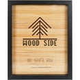 thumbnail image 1 of Black Wooden Picture Frame 11x14 inch - Solid Wood with Thick Borders for Wall Mounting Photo Frame, 1 of 7