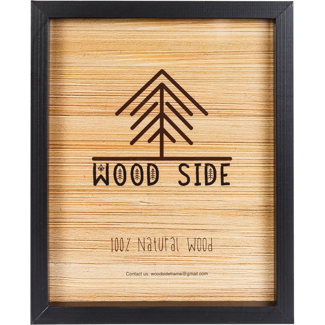 Curated visual reference: Visual Reference: Black Wooden Picture Frame 11X14 Inch Solid Wood With Thick