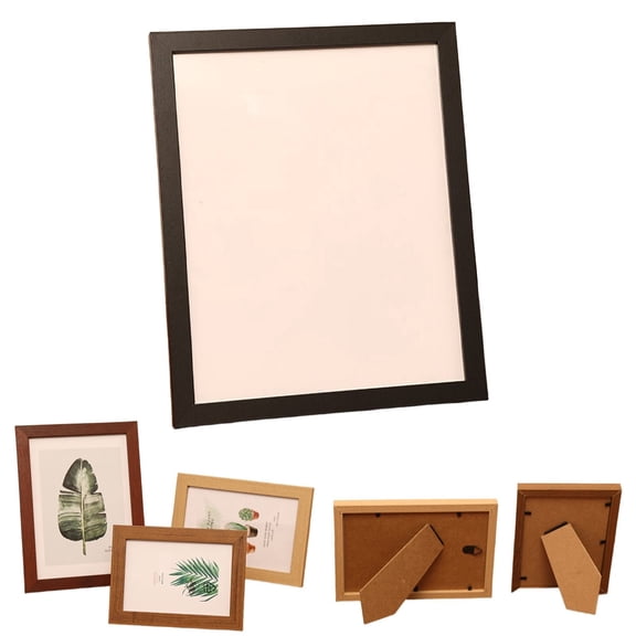 Black Wooden Picture Frame (12x16") - Wall or Desktop Display for Photos, Certificates & Family Art. Gallery Quality!