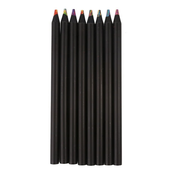 8 Colors Rainbow Pencils, Jumbo-Colored Pencils for Adults,Multicolored Pencils for Art Drawing,Coloring, Sketching