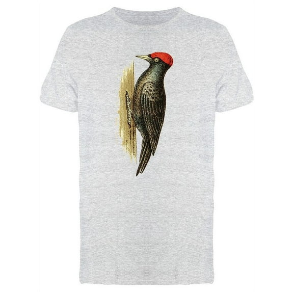 Black Woodpecker Vintage T-Shirt Men -Image by Shutterstock, Male Large