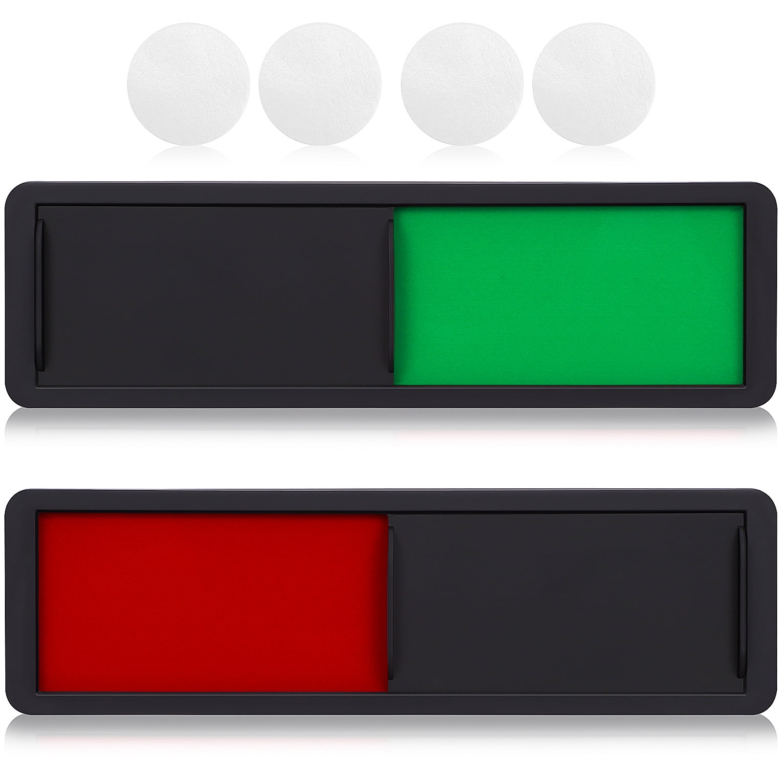 Black Wordless Sign + Glue Office Signboard 2 Pcs Indicator Acrylic