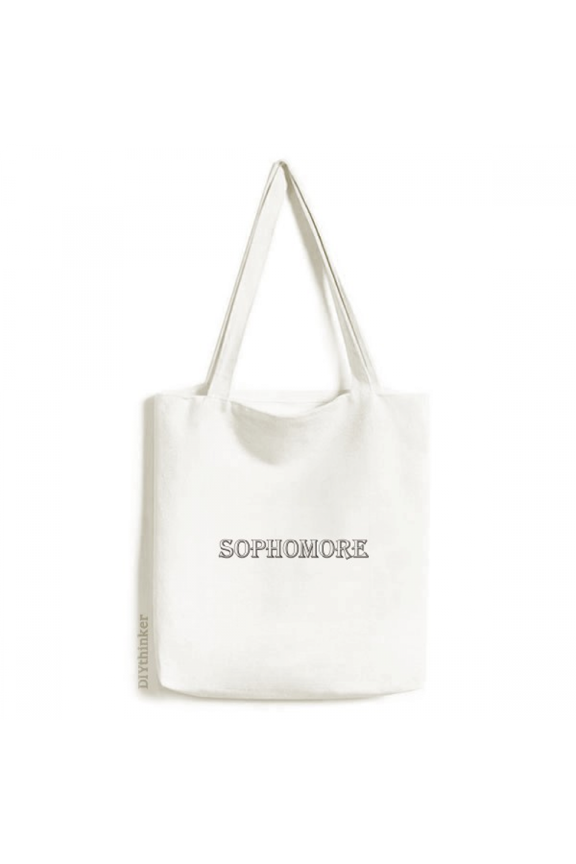 Black Words About Sopre Tote Canvas Bag Shopping Satchel Casual Handbag