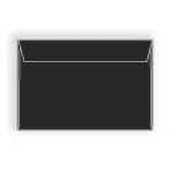 Black Wove Booklet Envelopes, 9" x 12", 30% Post-Consumer Recycled (FSC Certified), Smooth Finish, Two Side Seams Under, No Window - Box of 500 Envelopes