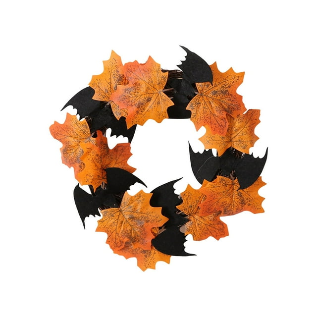 Black Wreath With Branches And Synthetic Flowers Beautiful Decorative