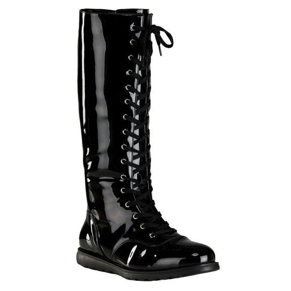 Black Wrestling Costume Boots for Adults