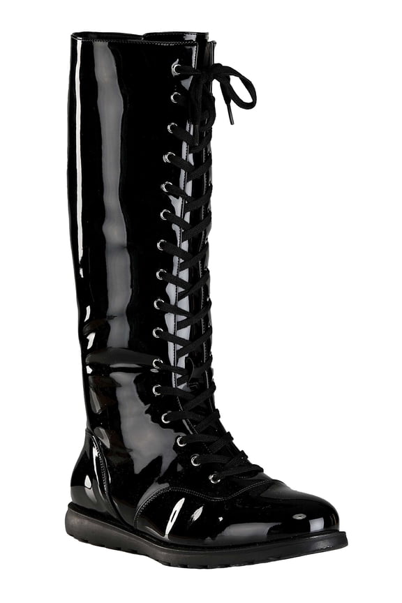Black Wrestling Costume Boots for Adults