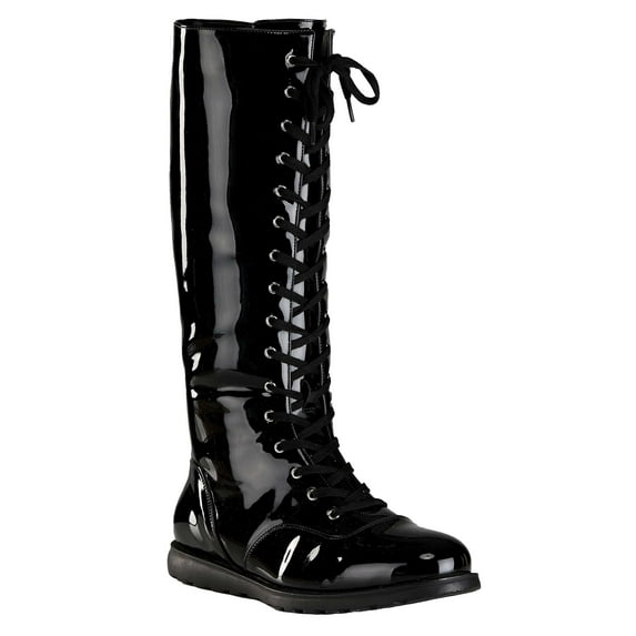 Black Wrestling Costume Boots for Adults
