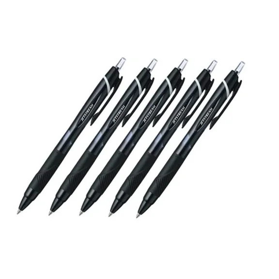 Black Writing Instruments Pack Of 5 Quick Drying Ink For Smooth Writing