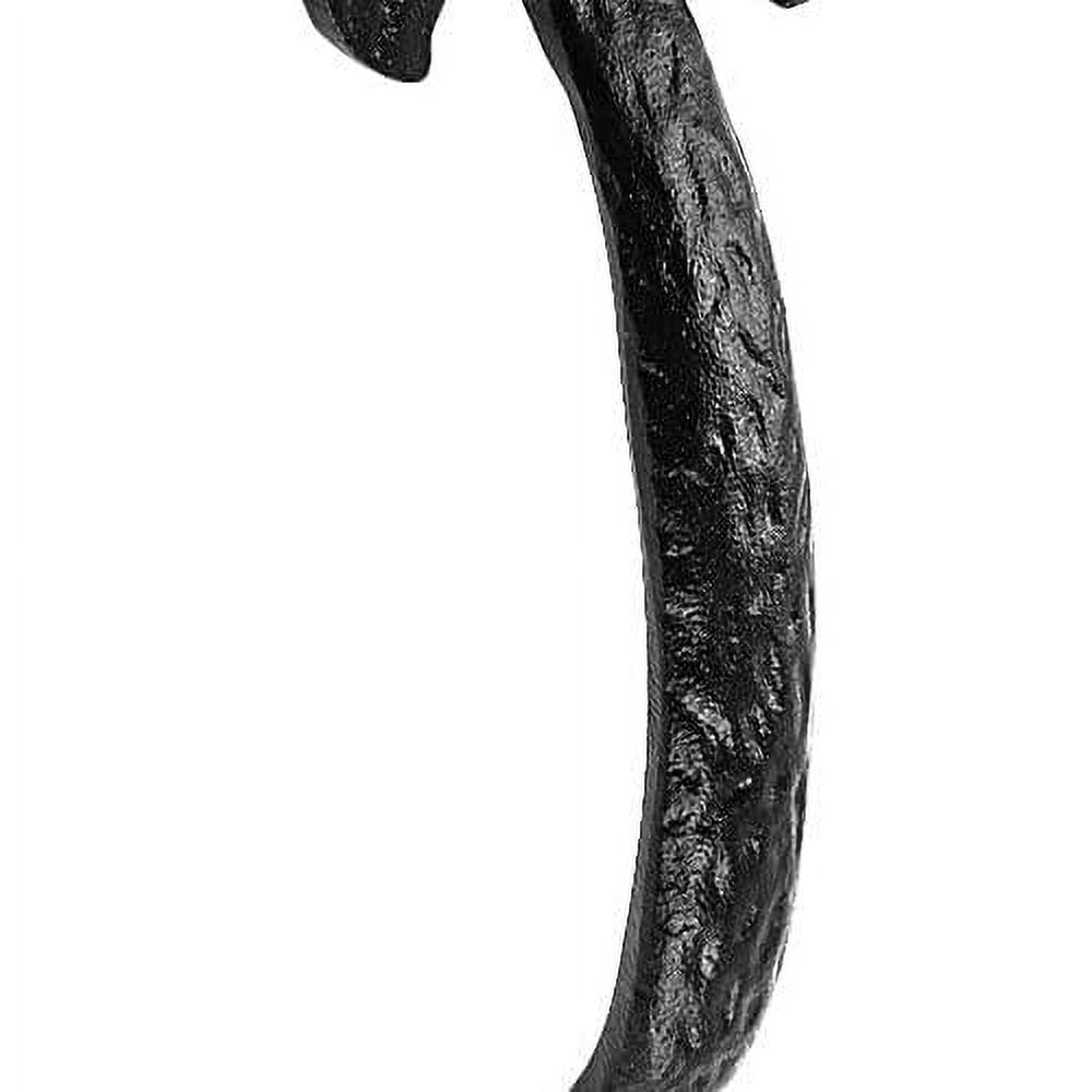 Black Wrought Iron Cabinet Handle 6.5