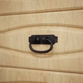 thumbnail image 1 of Black Wrought Iron Drop Style Cabinet Pulls Antique Hepplewhite Handles 5.25" W Ring Drawer Pulls Dresser Handles Pack of 6 Renovators Supply, 1 of 9