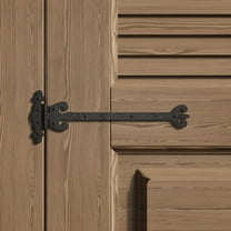 Black Wrought Iron Door Strap Hinge 12.5" L x 4.1" W Decorative Rust Resistant Vintage Flush Mount Door Hinge forCabinet, Barn or Shed Doors w/Hardware Renovators Supply