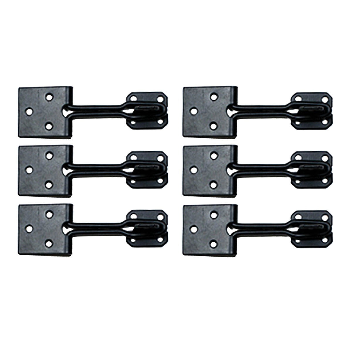 Black Wrought Iron Cabinet Door Hasp Lock Set