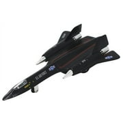 Black X-Planes Air Force SR-71A Blackbird Die Cast Jet Plane Toy with Pull Back Action, Large 8 inch Pullback By Kinsmart