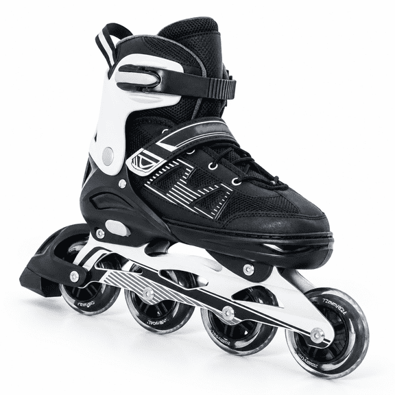 Black XL(Men6.5-8/Women7.5-9) Adult Inline Skates for Beginner Recreational Skating