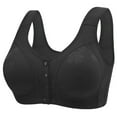 thumbnail image 1 of LOVZFMLL Plus Size Bras for Women Lace Floral Comfort Soft No Underwire Bra Push Up Full Coverage Front Closure Everyday Bralettes Black XL, 1 of 6