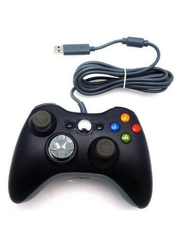 Black Xbox 360/PC Wired USB Controller [Old Skool]