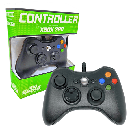 Black Xbox 360/PC Wired USB Controller [Old Skool]