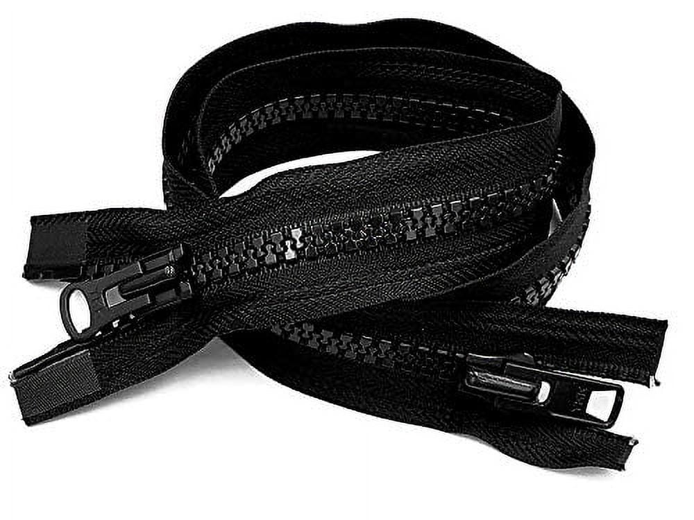 Black YKK 10 30" TwoWay Separating Molded Plastic Jacket Zipper