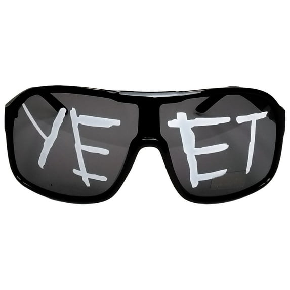 Black Yeet Adult Sunglasses for Main Event Jey Uso Costume