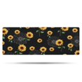 thumbnail image 1 of Black Yellow Green Stem Sunflower Pattern Bathroom Rugs Mat,Non Slip Microfiber Bathroom Rug,Rubber Backing,Soft Bathroom Mats for Bathroom Floor,Tub and Shower,47x17in(120x43cm), 1 of 5