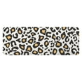 thumbnail image 1 of Black and Yellow Of Leopard Print Kitchen Rug Mat,Kitchen Runner Rugs Non Skid Washable,Decorative Kitchen Floor Mats for Kitchen,Sink,Laundry,17"x47.2", 1 of 7
