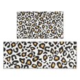 thumbnail image 1 of Black and Yellow Of Leopard Print Kitchen Rugs Sets Of 2,Anti Fatigue Kitchen Mat Rugs Non Slip Washable,Decorative Kitchen Floor Mats for Kitchen,Sink,Laundry,17"x30"+17"x47", 1 of 7