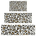 thumbnail image 1 of Black and Yellow Of Leopard Print Kitchen Rugs Sets Of 3,Kitchen Runner Rugs Non Skid Washable,Decorative Kitchen Floor Mats for Kitchen,Sink,Laundry,17"x30"+ 17"x47" + 17"x59", 1 of 6
