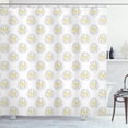 thumbnail image 1 of Black and Yellow Shower Curtain, Thunderbolts with Sunburst Effect Retro Comic Book Hipster Icon Pattern, Fabric Bathroom Set with Hooks, 69W X 84L Inches Extra Long, Black Yellow, by Ambesonne, 1 of 3