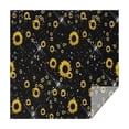 thumbnail image 1 of Black Yellow Star Sunflower Pattern Square Tablecloth,Waterproof Square Table Cover,Wipeable Spillproof Washable Table Cover for Home Kitchen Party Decor 52"x52"(132x132cm), 1 of 6