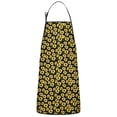 thumbnail image 1 of Black Yellow Sunflower Pattern Apron-Garden Aprons for Women with Pockets-Cotton Linen Waterproof Kitchen Cooking Gardening Aprons Adjustable for Kitchen,Cooking,BBQ and Salon 33x27 Inch, 1 of 7