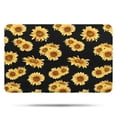 thumbnail image 1 of Black Yellow Sunflower Pattern Bathroom Rugs Mat,Non Slip Microfiber Bathroom Rug,Rubber Backing,Soft Bathroom Mats for Bathroom Floor,Tub and Shower,17x27in(43x68cm), 1 of 5