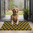 thumbnail image 1 of Black Yellow Sunflower Pattern Door Rugs,Washable Non Slip Door Mats Indoor,Decorative Door Mats,Entry Mat Indoor for Entrance,Bedroom,Kitchen,Bathroom,20"x32", 1 of 6
