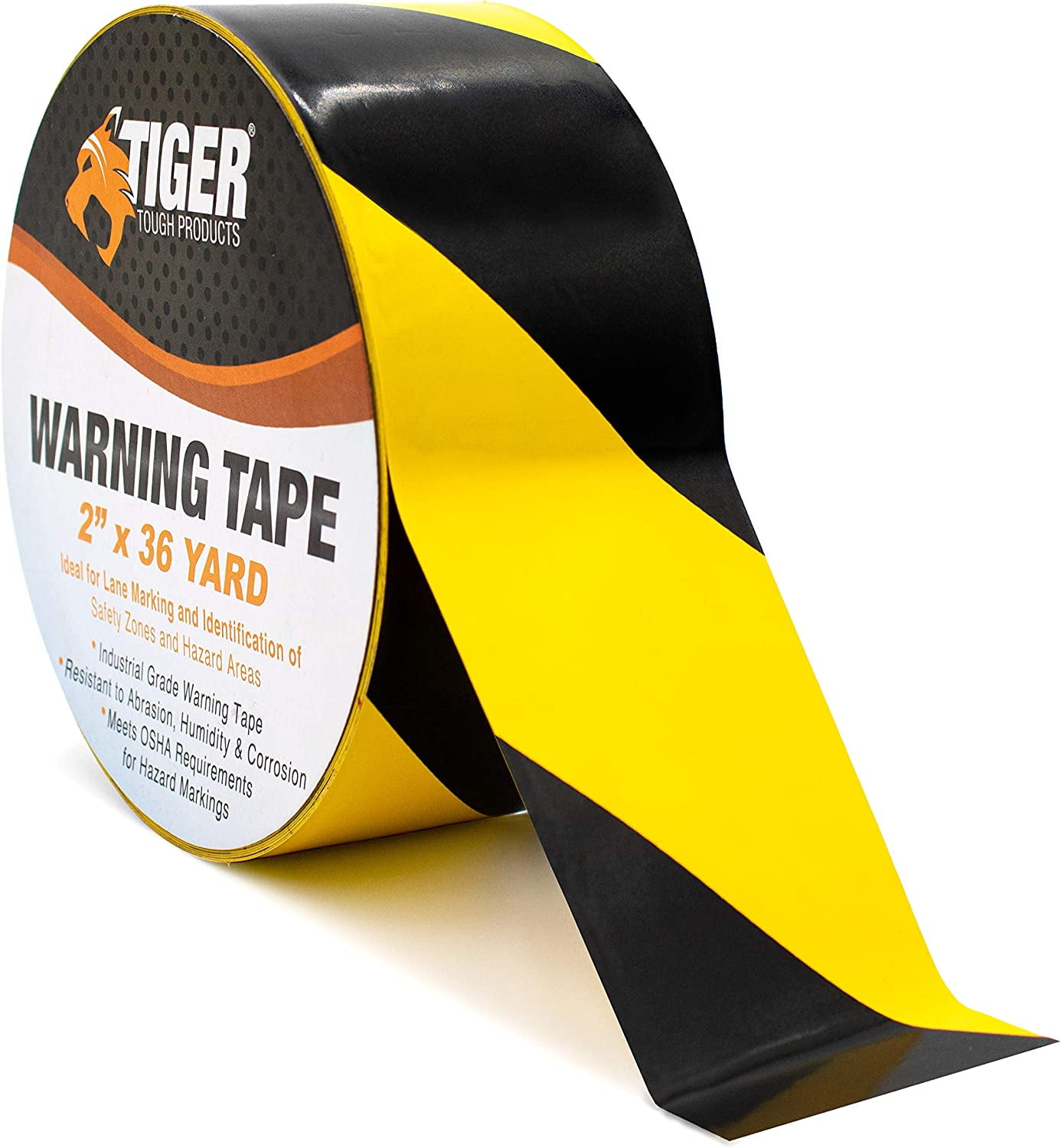 Black & Yellow Warning Tape Highly Visible, Conformable, Tear & Weather