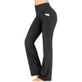 thumbnail image 1 of Black Yoga Pants Women Womens Yoga Pants Pockets High Waist Workout Pants Casual Trousers, 1 of 6