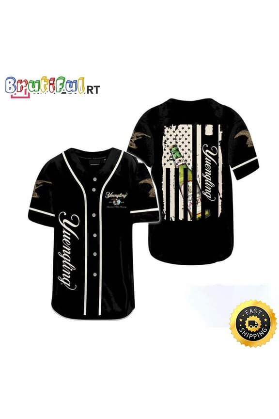 Black Yuengling Beer Baseball Jersey Sunny Shirt