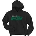 thumbnail image 1 of Black Zach Wilson Jets Black Stealth Logo Hooded Sweatshirt YOUTH XL, 1 of 1