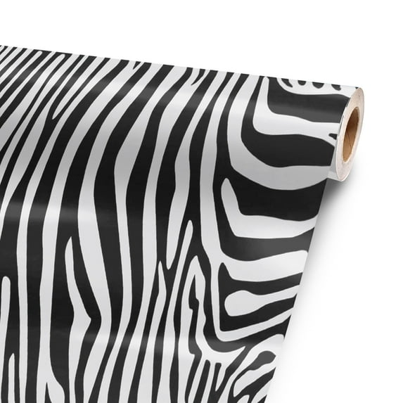 Black Zebra 48” x 52” Vinyl Wrap Sheet for large or custom items | 3M wrap DIY to custom skin gear of all types and sizes, including vehicles, boats, appliances, furniture, atv’s, golf