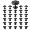 thumbnail image 1 of Black Zinc Alloy Cabinet Knobs 30 Pack 1.22 Inch Mushroom Drawer Pulls Door Handles Kitchen Dresser Cupboard Hardware with Screws, 1 of 6