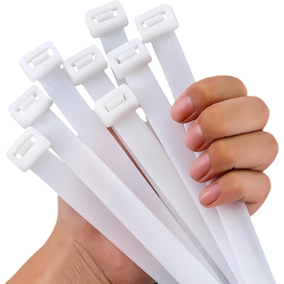 Black Zip Ties Heavy Duty 20 Inch Outdoor, 250lb Extra Large Cable Tie Wraps Long Plastic Wire Ties Wide Big Strong Thick Zipties 40 Pack